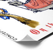 Rick London Ernestine Kerstzang Vogels Xmas Poster (Hoek)