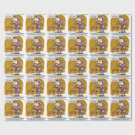 Rick London Funny Alexander Bell Phone Prank Cadeaupapier (Vlak)