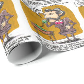 Rick London Funny Alexander Bell Phone Prank Cadeaupapier (Rol Hoek)