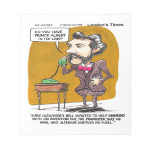 Rick London Funny Alexander Bell Phone Prank Notitieblok