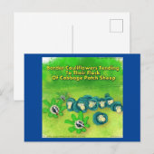 Rick London Funny Border Collie Flower Comic Briefkaart (Voorkant / Achterkant)