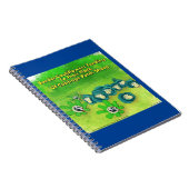 Rick London Funny Border Collie Flower Comic Notitieboek (Rechterzijde)