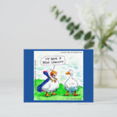 Rick London Funny Goose Vampire Wearing Bells Briefkaart (Staand voorkant)