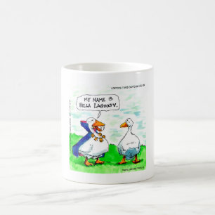 Rick London Funny Goose Vampire Wearing Bells Koffiemok