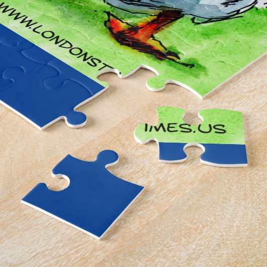 Rick London Funny Goose Vampire Wearing Bells Legpuzzel (Zijkant)