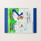 Rick London Funny Goose Vampire Wearing Bells Legpuzzel (Horizontaal)