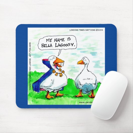 Rick London Funny Goose Vampire Wearing Bells Muismat (Met muis)