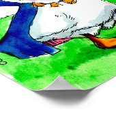 Rick London Funny Goose Vampire Wearing Bells Poster (Hoek)