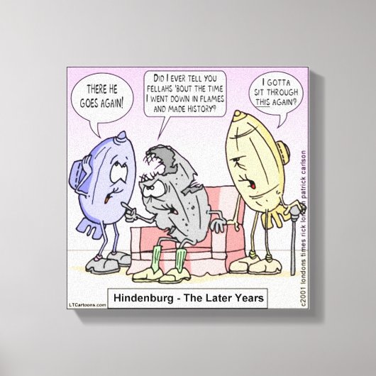 Rick London Funny Hindenburg Canvas Print (Voorkant)