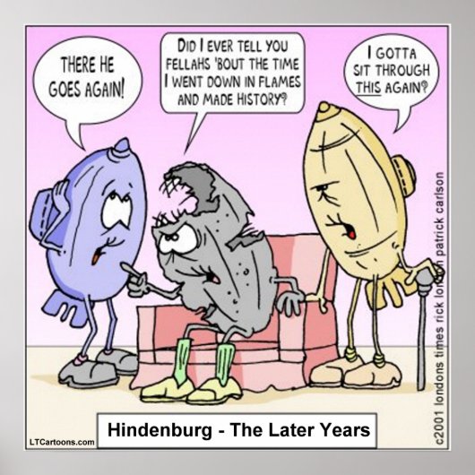 Rick London Funny Hindenburg Poster (Voorkant)