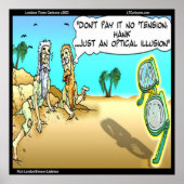 Rick London Funny Optical Illusion Optician Poster (Voorkant)