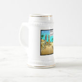 Rick London Funny Optical Optometrist Illusion Bierpul (Voorkant links)