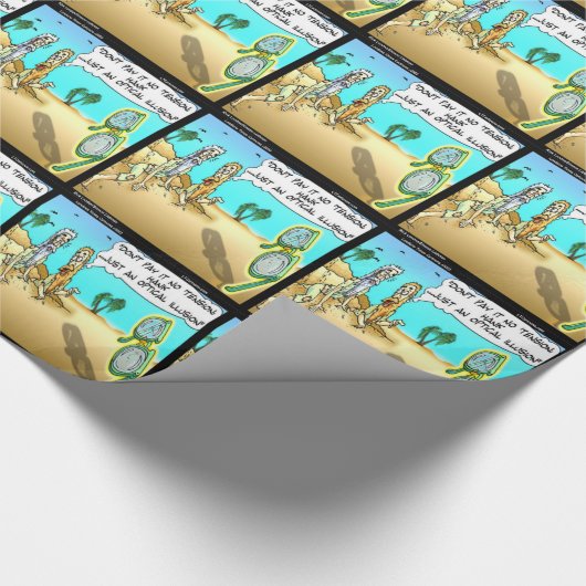 Rick London Funny Optical Optometrist Illusion Cadeaupapier (Hoek)