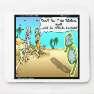 Rick London Funny Optical Optometrist Illusion Muismat