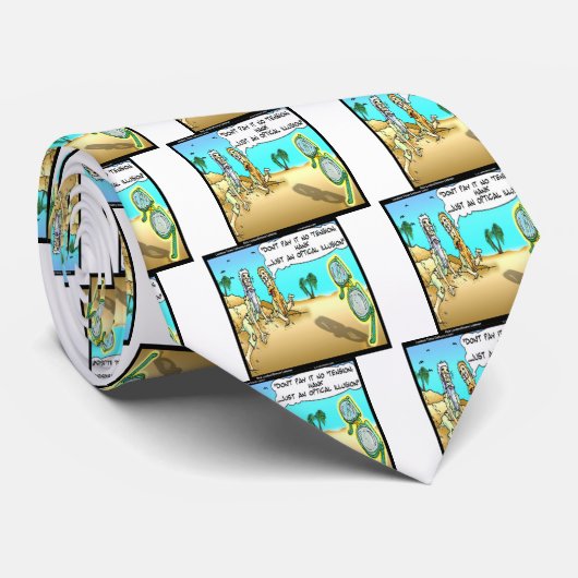 Rick London Funny Optical Optometrist Illusion Stropdas (Opgerold)