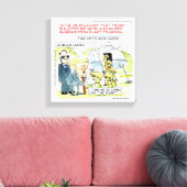 Rick London Funny Planet Trump Canvas Print (Insitu (Woonkamer))