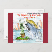 Rick London Funny Trump Shark Briefkaart (Voorkant / Achterkant)
