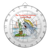 Rick London Funny Trump Shark Dartbord (Voorkant)