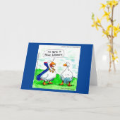 Rick London Funny Vampire Goose met cellen Kaart (Gele Bloem)