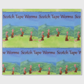 Rick London Funny Worms of Scotland Comic Cadeaupapier (Vlak)