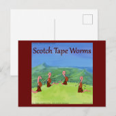 Rick London Funny Worms uit Scotland Comic Briefkaart (Voorkant / Achterkant)