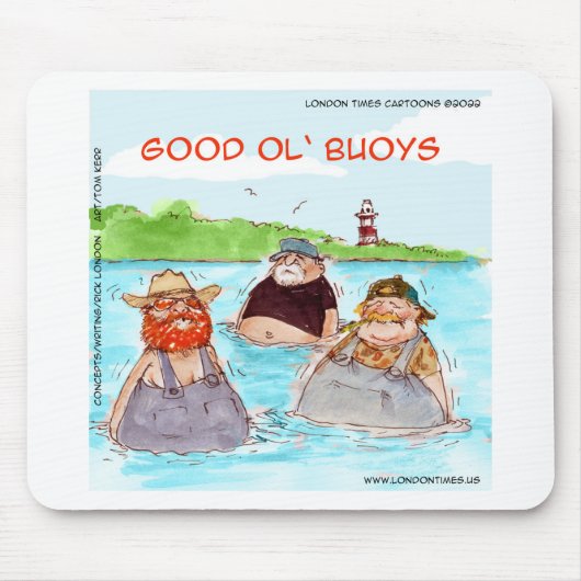 Rick London Good Ol' Buoys Funny Comic Muismat (Voorkant)