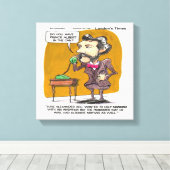 Rick London Grappige Alexander Bell Telefoon Grap Canvas Afdruk (Insitu (Houten vloer))