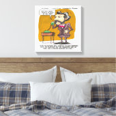 Rick London Grappige Alexander Bell Telefoon Grap Canvas Afdruk (Insitu (Slaapkamer))