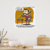 Rick London Grappige Alexander Bell Telefoon Grap  Poster (Keuken)