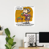 Rick London Grappige Alexander Bell Telefoon Grap  Poster (Thuiskantoor)