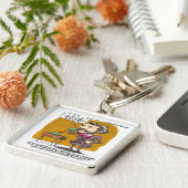 Rick London Grappige Alexander Bell Telefoon Grap Sleutelhanger (Zijkant)