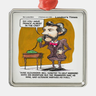 Rick London Grappige Alexander Bell Telefoon Grapj Metalen Ornament