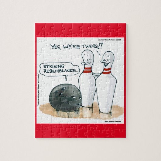 Rick London Grappige Bowling  Legpuzzel (Verticaal)