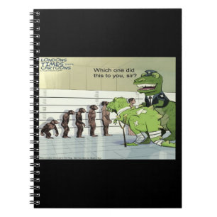 Rick London Grappige Dinosaurussen Politie Lineup Notitieboek