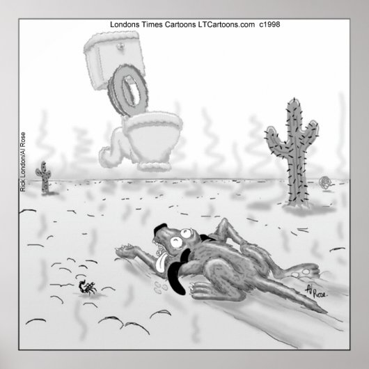 Rick London Grappige Hond Mirage Poster (Voorkant)