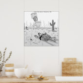 Rick London Grappige Hond Mirage Poster (Keuken)