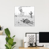 Rick London Grappige Hond Mirage Poster (Thuiskantoor)