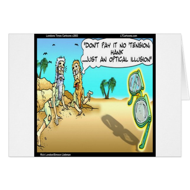 Rick London Grappige Optische Optometrist Illusie (Voorkant Horizontaal)