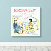 Rick London Grappige Planeet Trump Canvas Print (Insitu (Houten vloer))