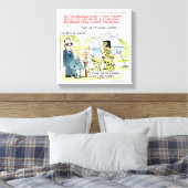 Rick London Grappige Planeet Trump Canvas Print (Insitu (Slaapkamer))