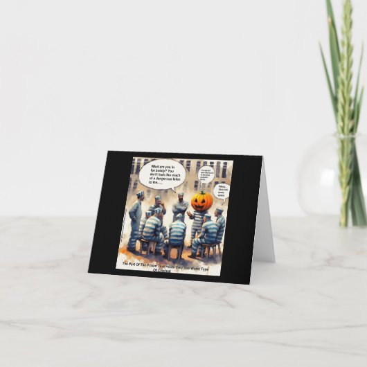 Rick London Grappige Pompoen Kruiden Gevangenis Kaart (Voorkant)