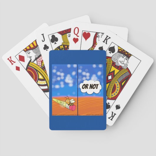Rick London Grappige Shakespeare Hamlet Bij Komisc Pokerkaarten (Achterkant)