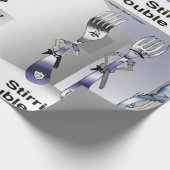 Rick London Grappige Silverware Politie Cadeaupapier (Hoek)