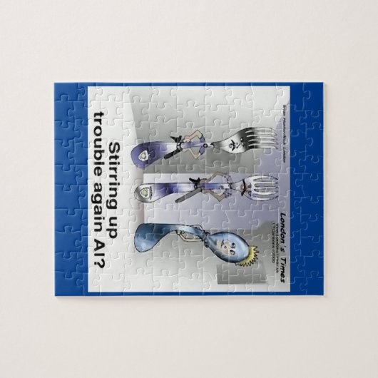 Rick London Grappige Silverware Politie Legpuzzel (Horizontaal)