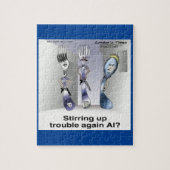 Rick London Grappige Silverware Politie Legpuzzel (Verticaal)