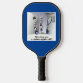 Rick London Grappige Silverware Politie Pickleball Paddle (Voorkant)