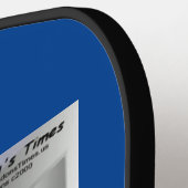 Rick London Grappige Silverware Politie Pickleball Paddle (Links Detail)