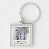 Rick London Grappige Silverware Politie Sleutelhanger (Voorkant)