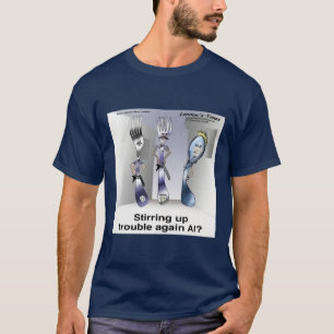 Rick London Grappige Silverware Politie T-shirt