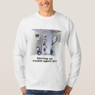 Rick London Grappige Silverware Politie T-shirt